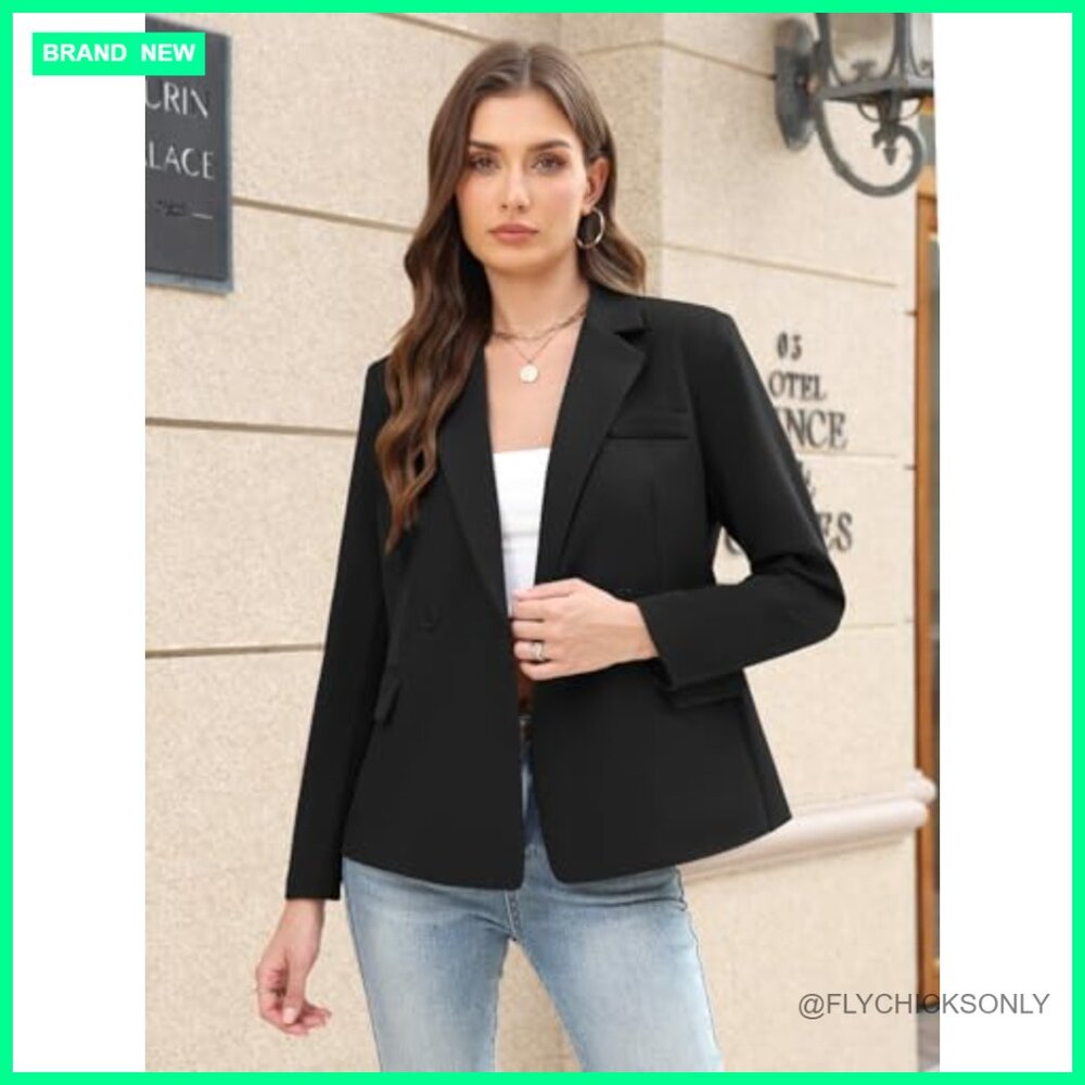 Polyester Spandex Blazer Professional Office Work… - image 6